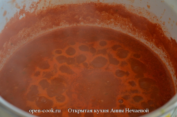 томатный суп-пюре с сырными гренками