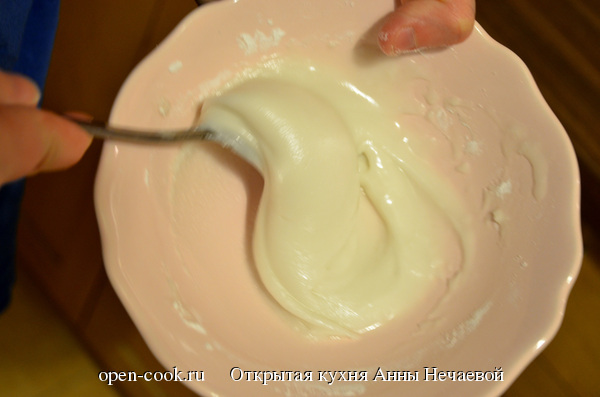Белковая глазурь пошаговый рецепт с фото