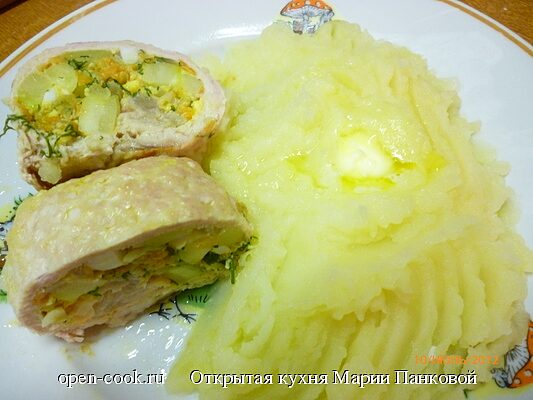 Свиные конвертики с начинкой