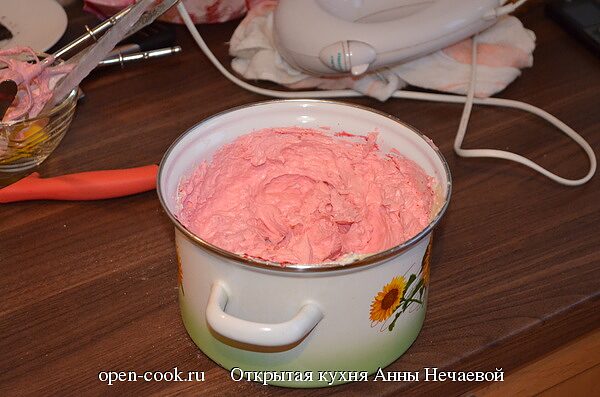 Клюквенный крем для торта