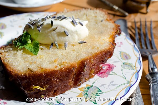 Лавандовый кекс