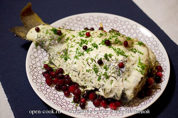 Рыба, фаршированная кашей