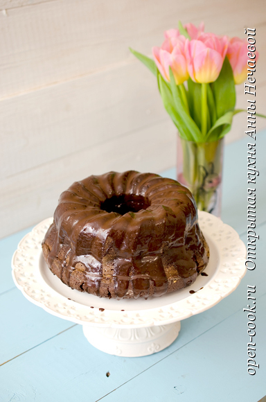 Шоколадный кекс. Chocolate Sour Cream Bundt Cake