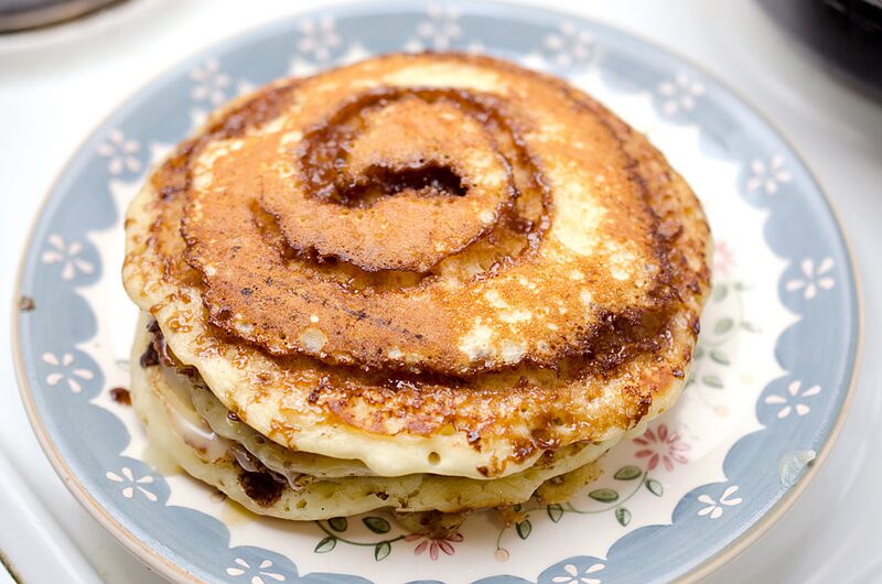 Cinnamon Roll Pancakes