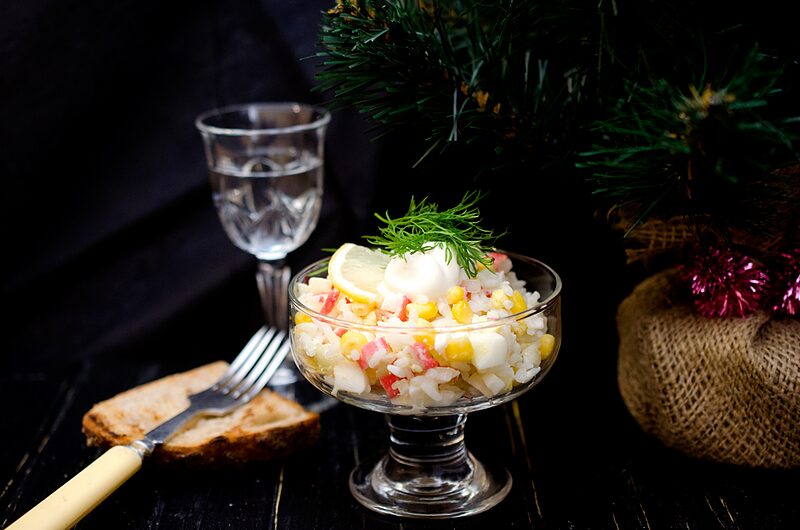 Салат с крабовыми палочками
