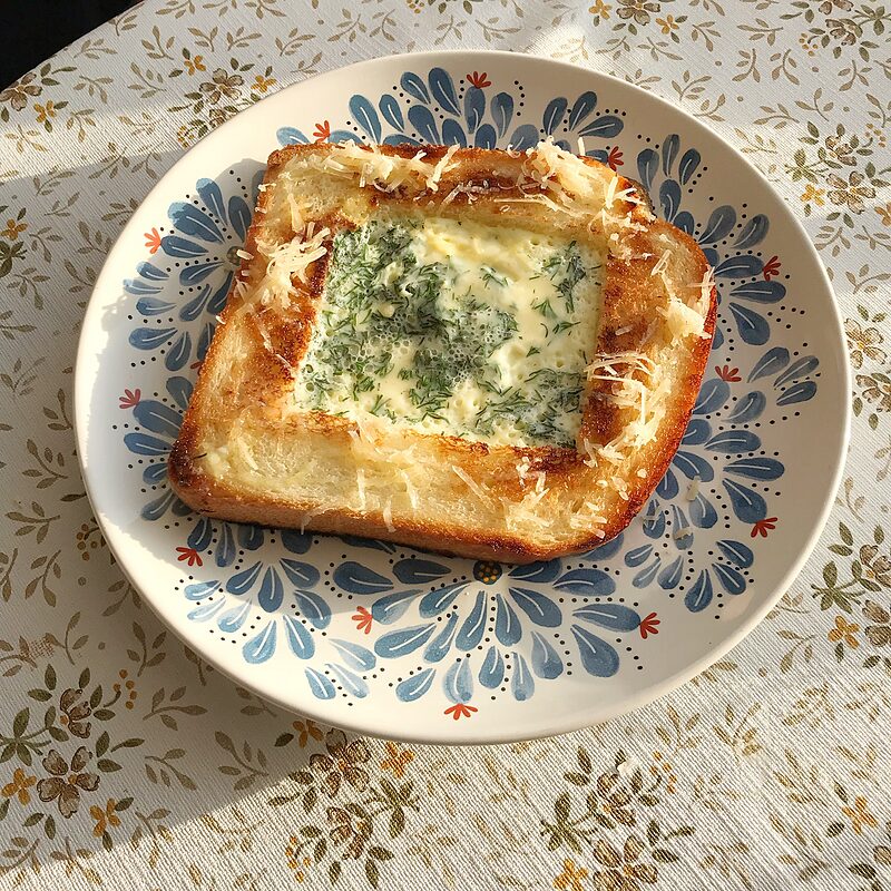 Яичница в хлебе
