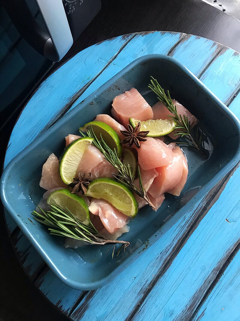 Новогодний шашлык из курицы