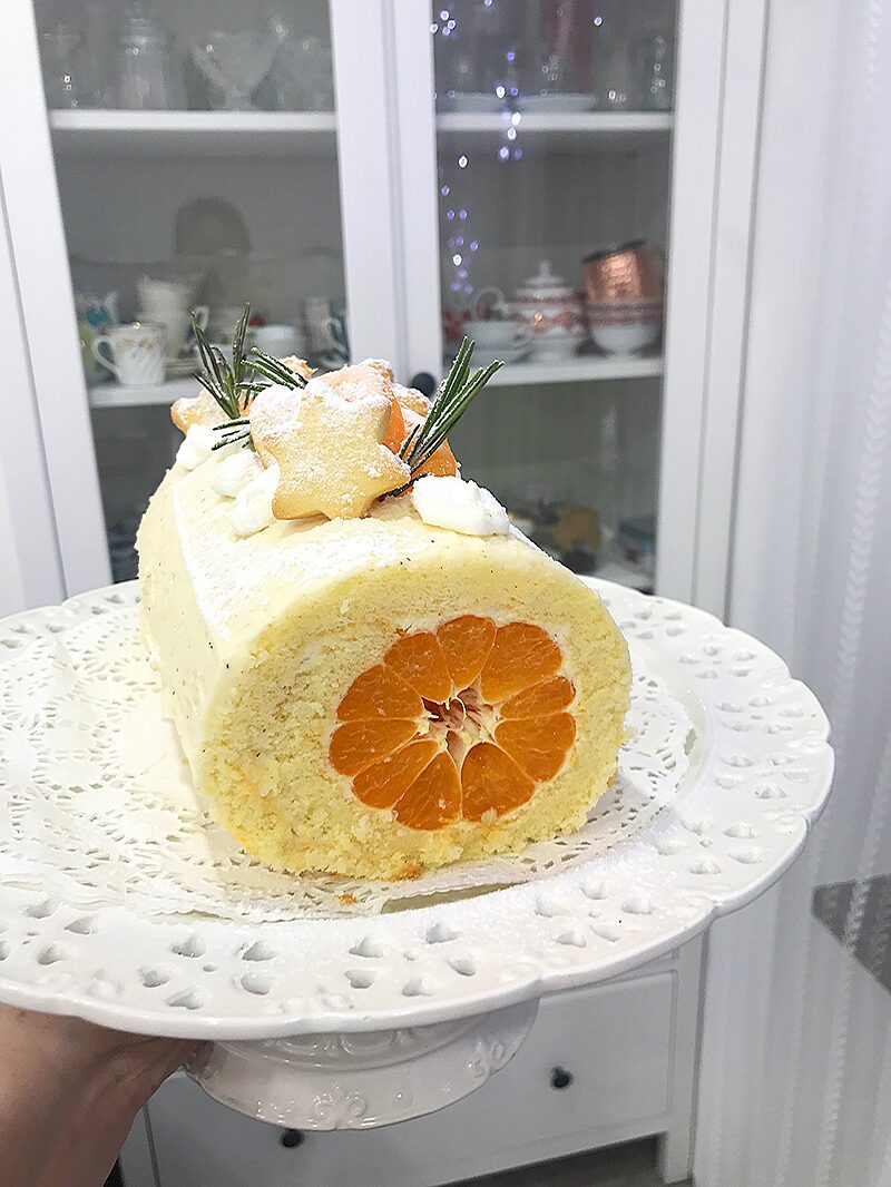 Рулет с мандаринами