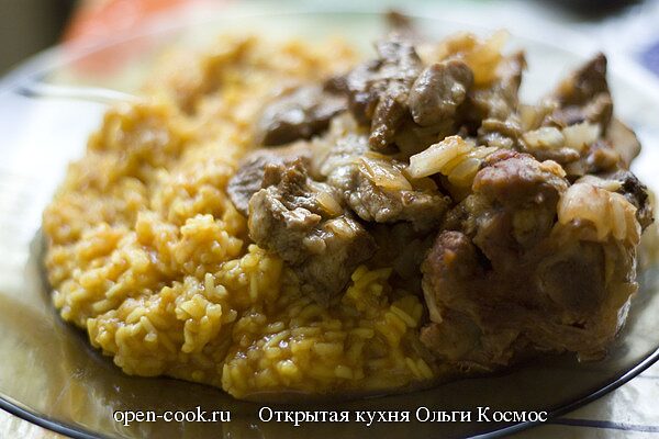 Рагу из козлятины с рисом по-африкански